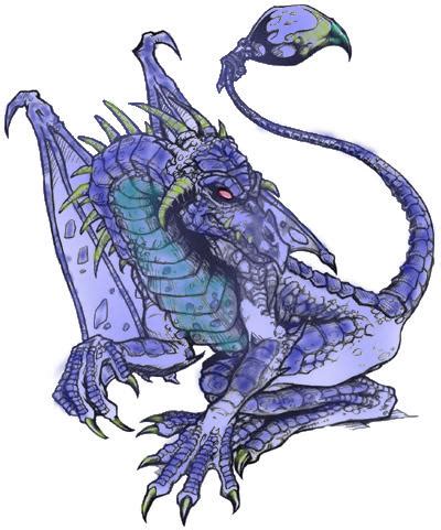 blue pseudodragon|blue dragon animal.